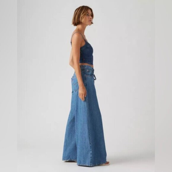 Levi’s x Free People XL SUPERWIDE WOMEN'S JEANS size 27 - Picture 3 of 15